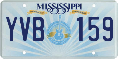 MS license plate YVB159