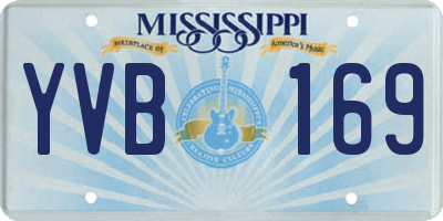 MS license plate YVB169