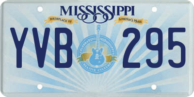 MS license plate YVB295