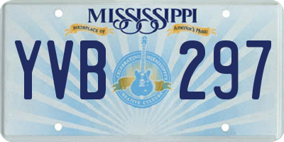 MS license plate YVB297