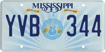 MS license plate YVB344