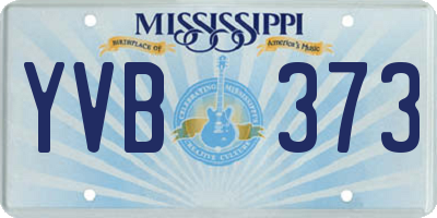 MS license plate YVB373