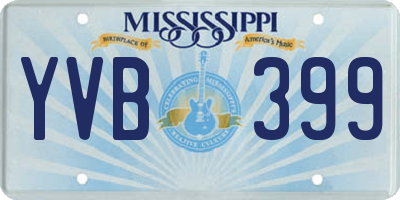MS license plate YVB399