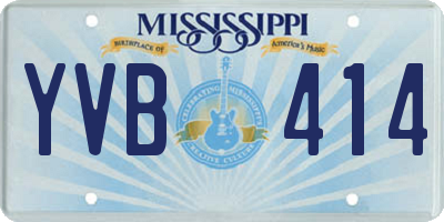 MS license plate YVB414