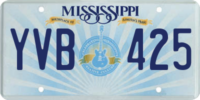 MS license plate YVB425