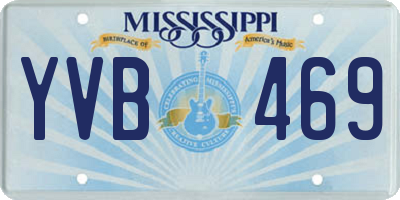 MS license plate YVB469