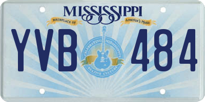 MS license plate YVB484