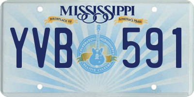 MS license plate YVB591