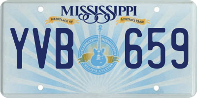 MS license plate YVB659
