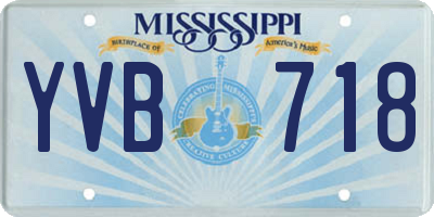 MS license plate YVB718