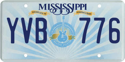 MS license plate YVB776