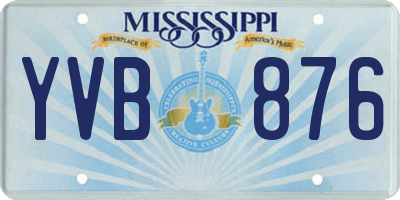 MS license plate YVB876