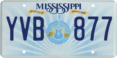 MS license plate YVB877
