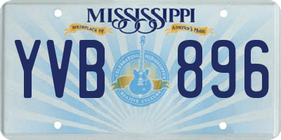 MS license plate YVB896