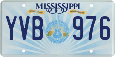 MS license plate YVB976
