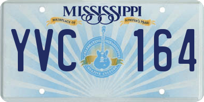 MS license plate YVC164