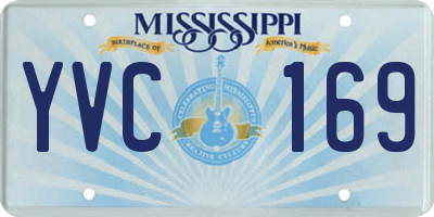 MS license plate YVC169