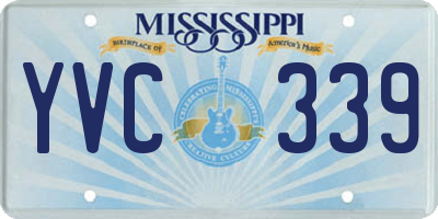 MS license plate YVC339