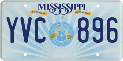 MS license plate YVC896