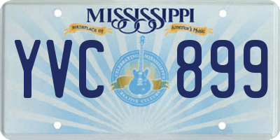 MS license plate YVC899