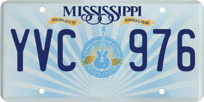 MS license plate YVC976