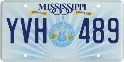 MS license plate YVH489