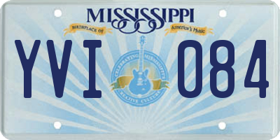 MS license plate YVI084