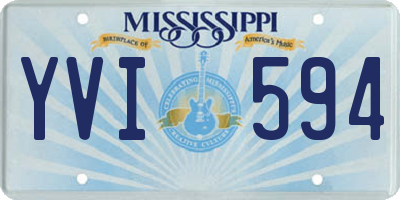 MS license plate YVI594