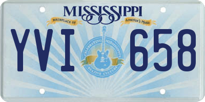 MS license plate YVI658