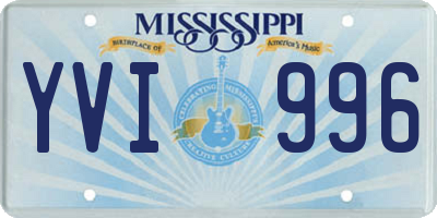 MS license plate YVI996