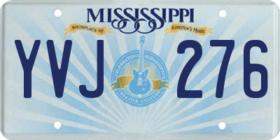 MS license plate YVJ276