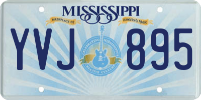 MS license plate YVJ895