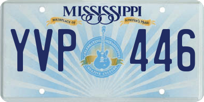 MS license plate YVP446