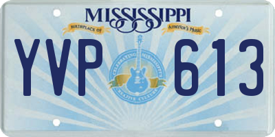 MS license plate YVP613