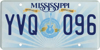 MS license plate YVQ096