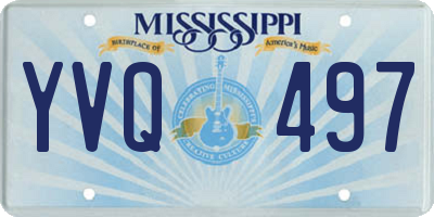 MS license plate YVQ497
