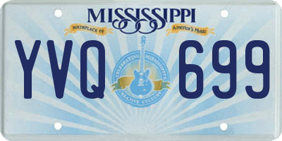 MS license plate YVQ699