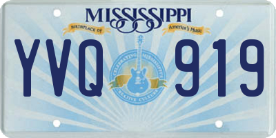 MS license plate YVQ919