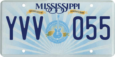 MS license plate YVV055