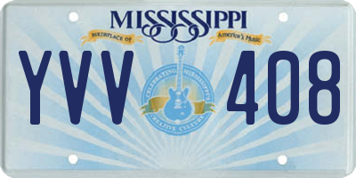 MS license plate YVV408