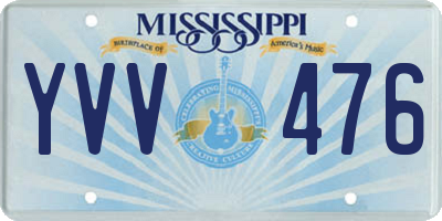 MS license plate YVV476