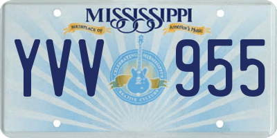MS license plate YVV955