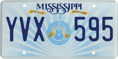 MS license plate YVX595