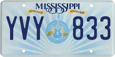 MS license plate YVY833