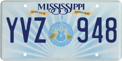 MS license plate YVZ948