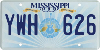 MS license plate YWH626