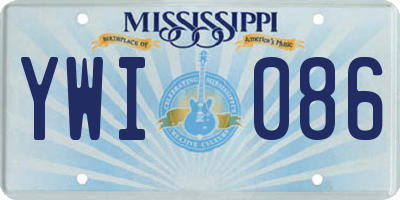 MS license plate YWI086