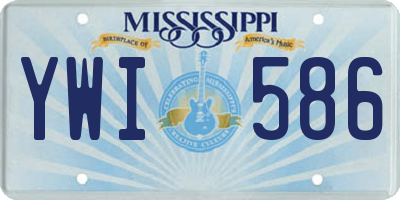 MS license plate YWI586
