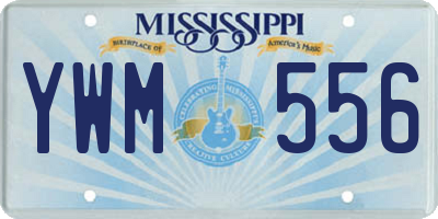 MS license plate YWM556
