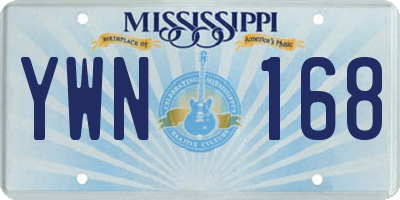 MS license plate YWN168